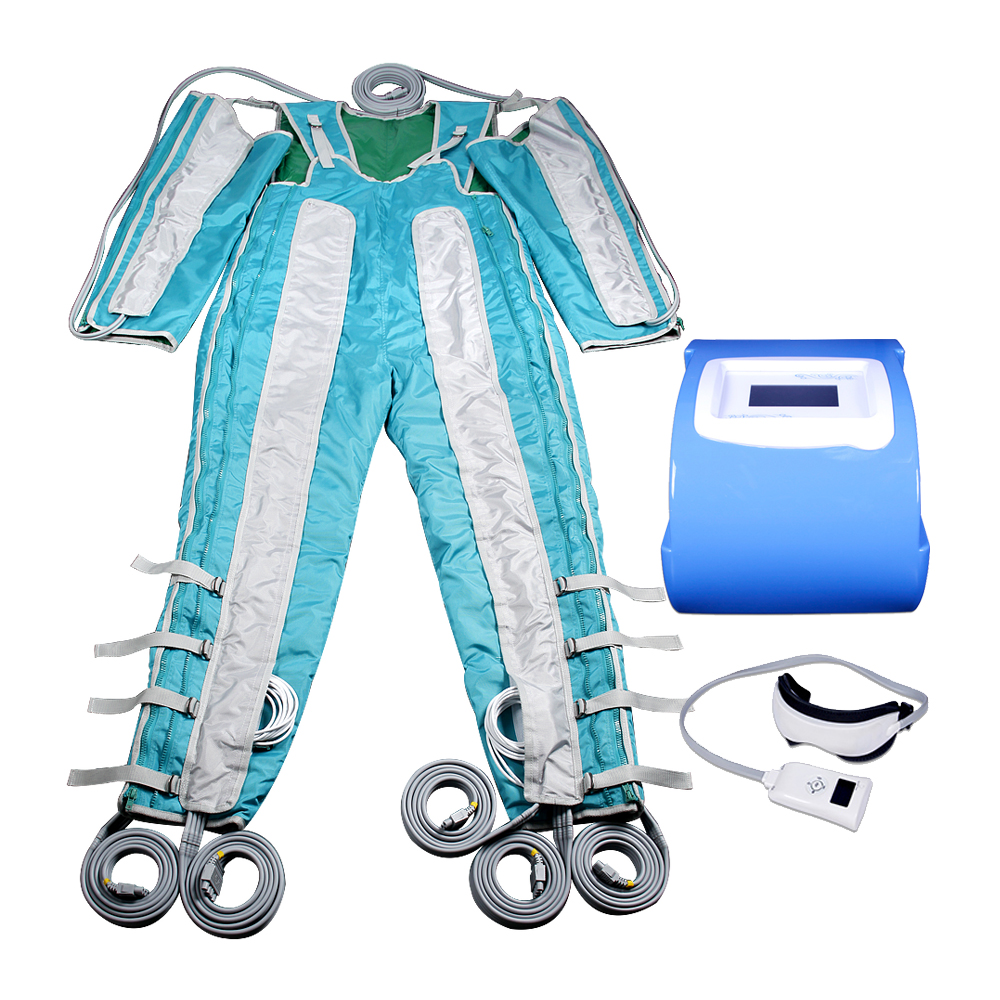 24 Air Bags Compression Pressure Massage Pressotherapy Heating Air Wave Pressure Body Slimming Lymphatic Detox Machine