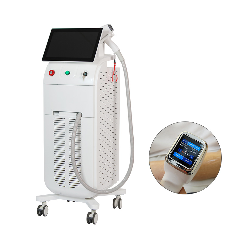 High Intensity 808nm Diode Laser Hair Removal Handles with Touch Screen Beauty Salon Equipment