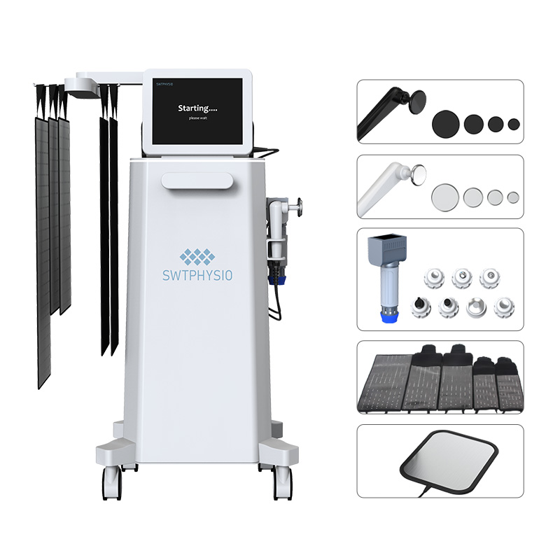 Pressotherapy body shaping 650nm 940nm Maxlipo red light therapy 448K CET RET shockwave